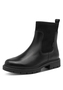 Tamaris Comfort Damen Leder Chelsea Boot 8-86417-45-001 Wide-Fit Schwarz