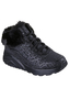 Skechers M�dchen UNO LITE Winterboots Schn�rboots  Schwarz Leo