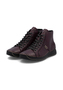 Rieker Damen Schn�rstiefel Kunstleder Keilabsatz Rot