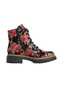 Rieker Damen Biker Boots Anflechter Machart Textil Multi