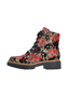 Rieker Damen Biker Boots Anflechter Machart Textil Multi
