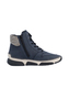 Rieker Damen Schn�rstiefel Kunstleder Warmfutter Keilabsatz Blau