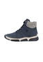 Rieker Damen Schn�rstiefel Kunstleder Warmfutter Keilabsatz Blau