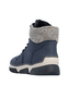 Rieker Damen Schn�rstiefel Kunstleder Warmfutter Keilabsatz Blau