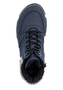 Rieker Damen Schn�rstiefel Kunstleder Warmfutter Keilabsatz Blau