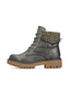 Rieker Damen Schn�rstiefel Kunstleder Warmfutter Komfortweite Gr�n