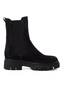 Tamaris Damen Leder Chelsea Boot 1-25992-41-807 Frauen Stiefelette Blau