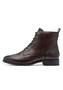 Tamaris Damen Leder Stiefelette 1-25121-43-304 Frauen Lace Boot Flat Braun