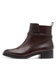 Tamaris Damen Leder Stiefelette 1-25321-43-342 Frauen Boot Flat Dunkelbraun