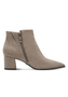 Tamaris Damen Stiefelette Ankle Boot 1-25022-47-341 Stiefel Spitz Taupe