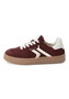 Tamaris Damen Leder Sneaker 1-23723-44-549 Low Top Frauen Schuh Dunkelrot