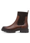 Tamaris Comfort Damen Leder Chelsea Boot 8-86417-45-305 Wide-Fit Braun