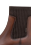 Tamaris Comfort Damen Leder Chelsea Boot 8-86417-45-305 Wide-Fit Braun
