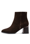 Tamaris Damen Leder Stiefelette 1-25396-47-304 Frauen Blockabsatz braun