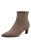 Tamaris Damen Stiefelette 1-25383-47-341 Frauen Stilettoabsatz spitz Taupe