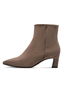 Tamaris Damen Stiefelette 1-25383-47-341 Frauen Stilettoabsatz spitz Taupe