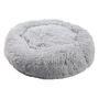 MEDISAFETY Hundebett MILOU Haustierkissen f�r Hunde und Katzen besonders flauschiges Haustiersofa Kuschelinsel rund 50-80cm in hellgrau, dunkelgrau, beige, braun
