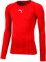 Puma LIGA Baselayer Tee LS Jr - rot