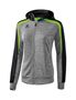 Erima Liga Line 2.0 Training Jacket With - greymelange/black/green gecko
