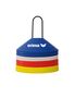 Erima Marker Caps Set 40 Pcs - red/blue/yellow/white 