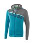 Erima 5-C Training Jacket - oriental blue mel./grey mel./white