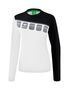 Erima 5-C Longsleeve - white/black/dark grey