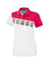 Erima 5-C Poloshirt Function - white/love rose/peach