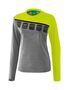 Erima 5-C Longsleeve - grey melange/lime pop/black
