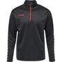 Hummel Hmlauthentic Half Zip Sweatshirt - asphalt