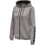 Hummel Hmlauthentic Poly Zip Hoodie Woman - grey melange