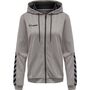 Hummel Hmlauthentic Poly Zip Hoodie Woman - grey melange