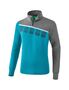 Erima 5-C Training Top - oriental blue mel./grey mel./white 