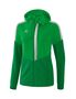Erima Squad Training Jacket With Hood - fern green/smaragd/silver grey