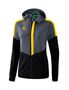 Erima Squad Training Jacket With Hood - slate grey/black/yellow