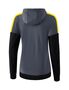 Erima Squad Training Jacket With Hood - slate grey/black/yellow