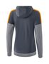 Erima Squad Training Jacket With Hood - slate grey/monument grey/new orange