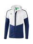 Erima Squad Training Jacket With Hood - white/new navy/slate grey