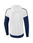Erima Squad Training Jacket With Hood - white/new navy/slate grey