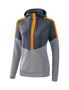 Erima Squad Hoody - slate grey/monument grey/new orange