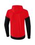 Erima Squad Training Jacket With Hood - red/black/white
