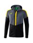 Erima Squad Training Jacket With Hood - slate grey/black/yellow