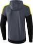 Erima Squad Training Jacket With Hood - slate grey/black/yellow