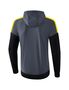 Erima Squad Training Jacket With Hood - slate grey/black/yellow
