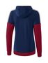 Erima Squad Training Jacket With Hood - new navy/bordeaux/silver grey