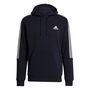 adidas Herren Essentials Fleece Cut 3-Streifen Hoodie