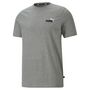 Puma ESS+ Embroidery Logo Tee-Medium Gray Heather