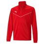 Puma teamRISE 1/4 Zip Top Jr - rot