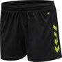 Hummel Hmlcore Xk Poly Shorts Woman - black/lime popsicle