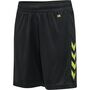 Hummel Hmlcore Xk Poly Shorts Kids - black/lime popsicle