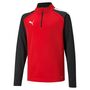 Puma teamLIGA 1/4 Zip Top Jr - rot